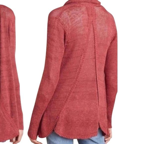 Anthropologie Angel of the North Cascade Cardigan  Sweater In Cinnamon  Size L - Picture 5 of 6